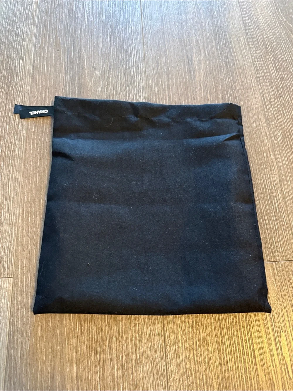 CHANEL Black and White Branded Dust Pouch